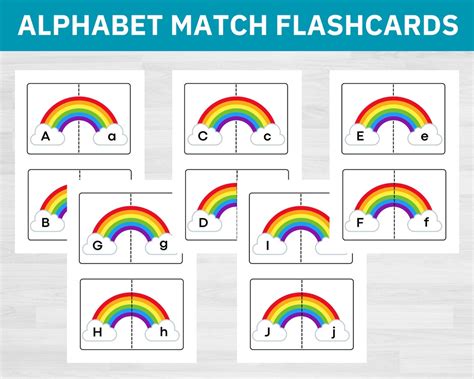 Alphabet Flashcards Alphabet Flash Cards Printable - Etsy