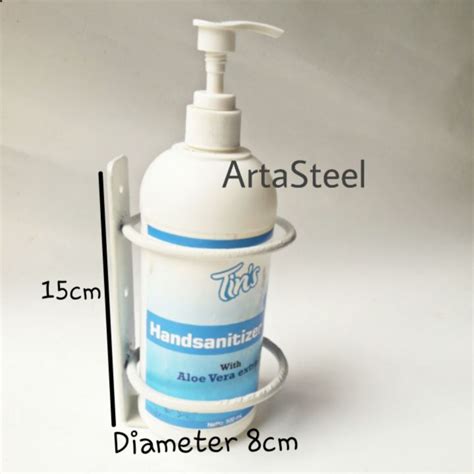 Bracket Hand Sanitizer Braket Hand Sanitizer 500ml Dudukan Tempat Sabun Sampo Ambalan Hand