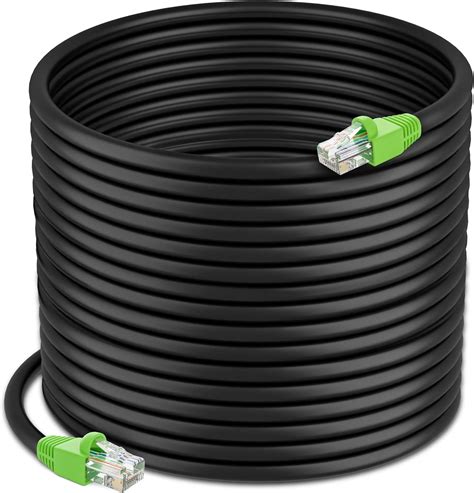 Gearit Cat6 Outdoor Ethernet Cable 100 Feet Cca Copper Clad