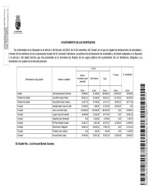 Completable En L Nea Losmontesinos Declaraci N De Actividades Y De