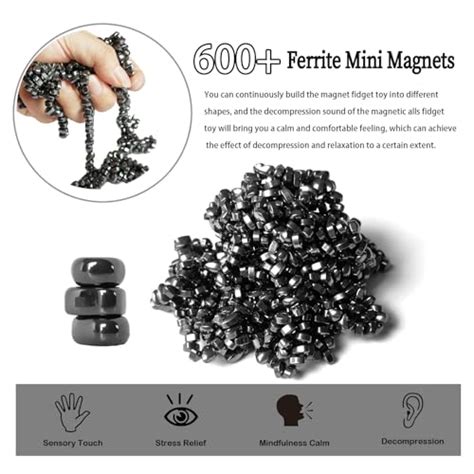 Mini Magnetic Balls Over 600 Ferrite Mini Magnet Stones