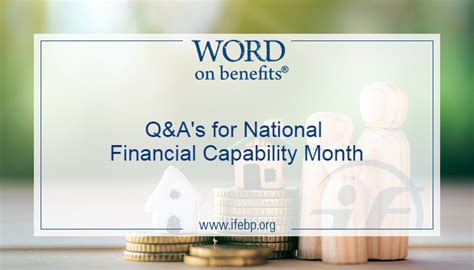 Qandas For National Financial Capability Month Word On Benefits