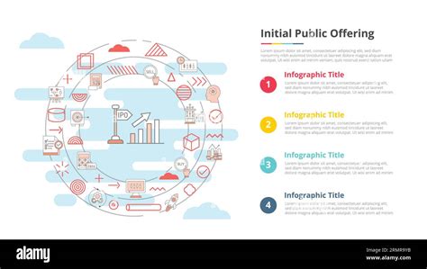 Ipo Initial Public Offering Concept For Infographic Template Banner