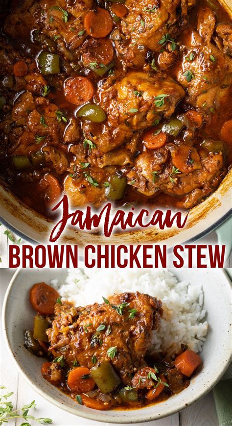 Jamaican Brown Stew Chicken Recipe A Spicy Jamaican Stew That