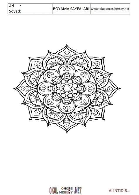 Mandala Boyama Sayfalar