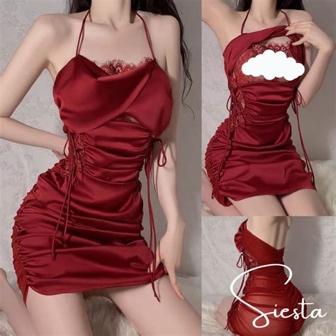 Siesta SG Lace Lingerie Sleepwear Pajamas Sexy Uniform Temptation School Girl Maiden Cosplay