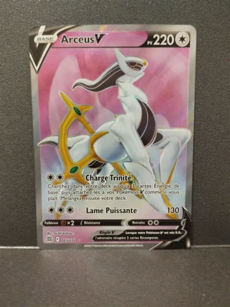 CARTE POKÉMON Arceus V 165 172 Stars Etincelantes Française NEUF EUR