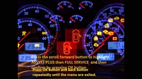 Seat Leon Cupra R 2005 2012 How To Reset Service Light Indicator