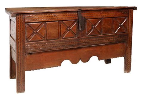 RUSTIC SPANISH CARVED COFFER, 18TH/ 19TH C. sold at auction on 26th ...