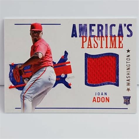 Panini Chronicles America S Pastime Swatches Aps Ja Joan Adon