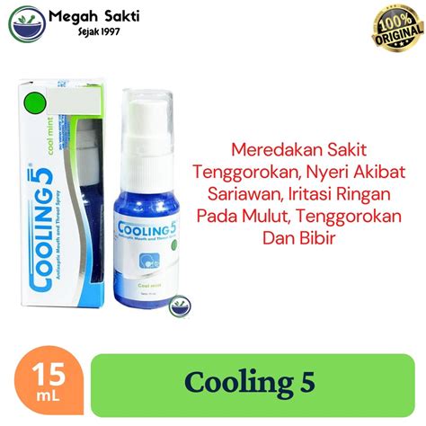 Jual Cooling 5 Spray Cool Mint Obat Sariawan Dan Sakit Tenggorokan