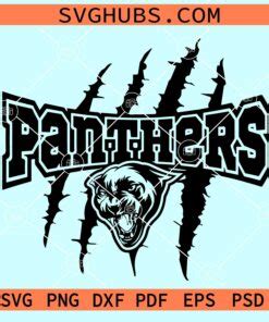 Panthers Svg Panthers Football Svg Panther Svg Panther Scratches Svg