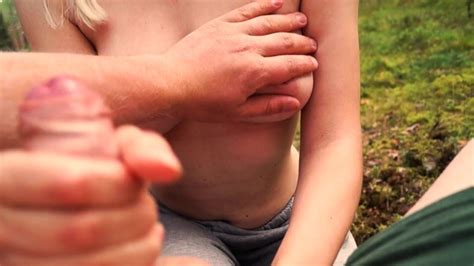 We Love Jerk Off On The Woods Too Much Cum On Her Tits Rose Blue Pornhub
