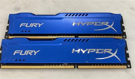 Kingston Fury HyperX 8GB Kit DIMM 1600MHz DDR3 SD RAM Memory ...