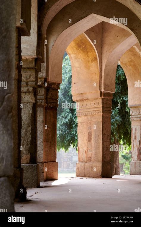 Columns Of Sikandar Lodi Tomb In New Delhi Lodhi Garden India Ancient