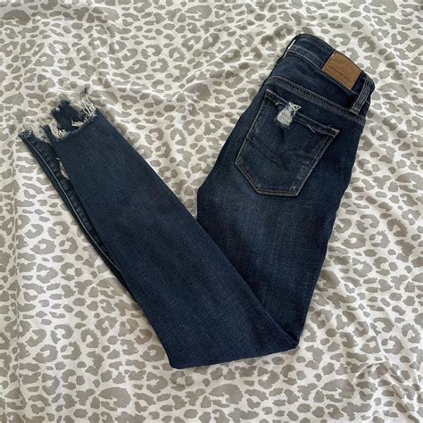 Super Stretch American Eagle Dark Wash Denim Depop