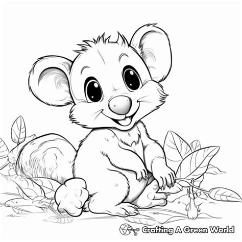 Possum Coloring Pages - Free & Printable!