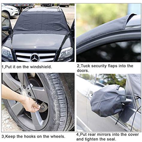 Windshield Snow Cover,Extra Large Magnetic Windscreen Ice Cover,Sun ...