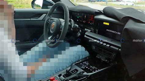 2025 Porsche Boxster EV Shows Dual-Screen Dash Design In New Spy Photos