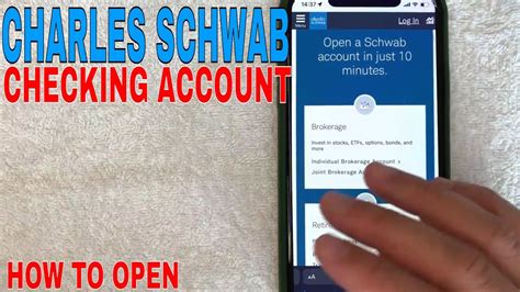 How To Open Charles Chuck Schwab Checking Account Online Youtube