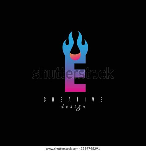 Fire Letter E Character Letter Syllable Stock Vector (Royalty Free) 2259745291 | Shutterstock