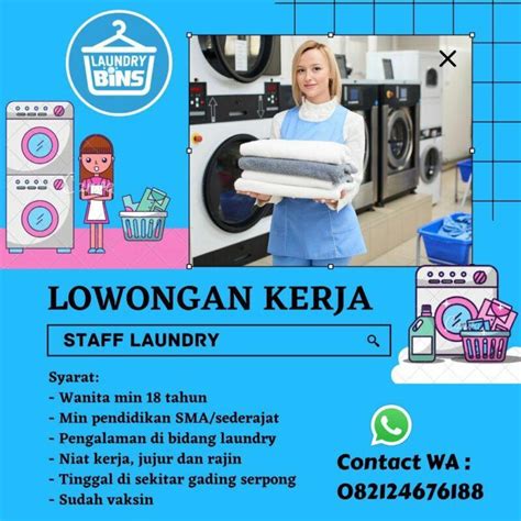 Lowongan Kerja Karyawan Laundry Di Laundry Bins Jakartakerja