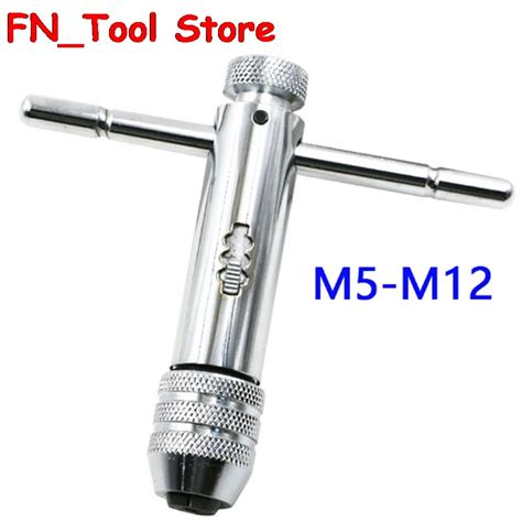 Adjustable Ratchet tap wrench holder Long type tap wrench M3 M8 M5 M12 ...