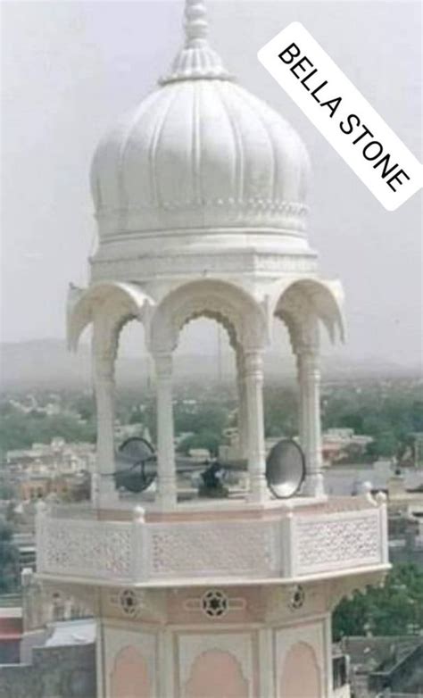 Outdoor Square Marble Masjid Minar For Decoration Size Big Size At