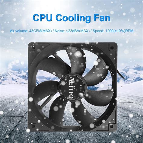 120mm 4 Pin Pc Computer Case Cooling Cpu Cooler Fan Dc 12v Silent