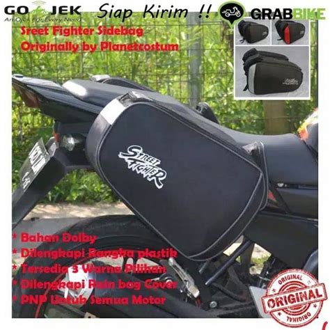 Jual Tas Bagasi Samping Motor Sidebag Streetfighter Honda Pcx Beat