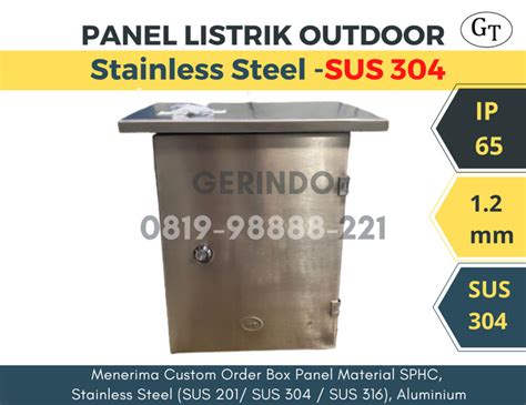 Jual Box Panel Stainless X X Mm Sus Mm Doff Anti Air