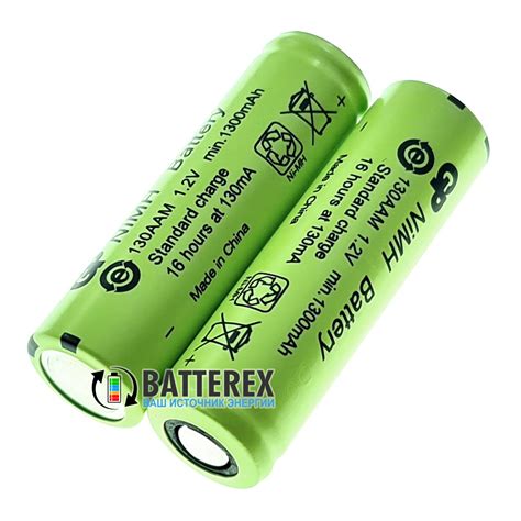 AA GP Ni-MH 1300mah 130AAM аккумулятор АА технический с плоским плюсом ...