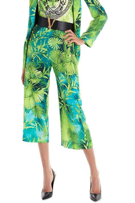 Versace Synthetic Jungle Pants In Green Lyst