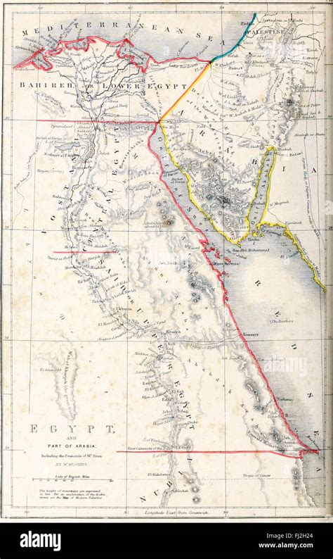 Map Of Sinai Peninsula Fotos E Imágenes De Stock Alamy