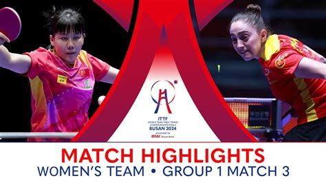 Chen Xingtong CHN Vs Elvira Rad ESP WT G1 Match 3