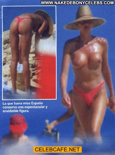 Esther Arroyo Bikini Posing Hot Beach Babe Toples Pants Nude Celeb World