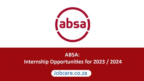 Absa Internship Opportunities For 2023 2024 Jobcare