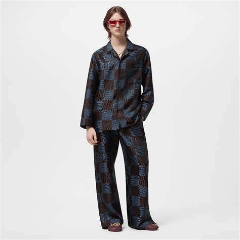 Damier Silk Pyjama Pants - Ready-to-Wear | LOUIS VUITTON