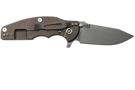 Rick Hinderer Jurassic Slicer Battle Bronze Black G Cpm Cv Zakmes