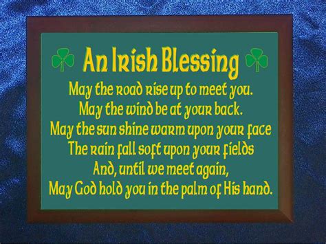 An Irish Blessing Plaque