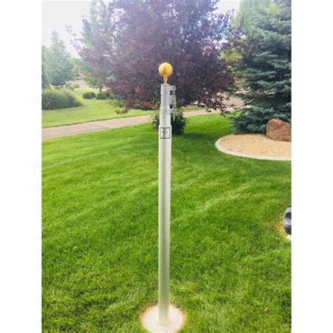 15 Ft Telescoping Flagpole Kit Silver 1 Kroger