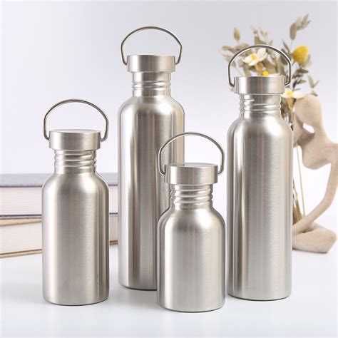 Single Layer Sport Bottle 304 Stainless Steel Thermo With Lids China