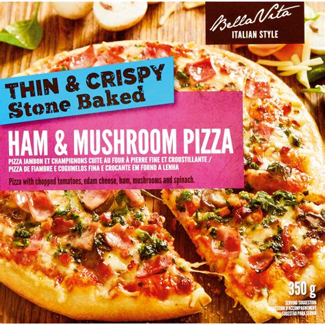 Bella Vita Frozen Ham And Mushroom Pizza 350g Frozen Pizza Frozen