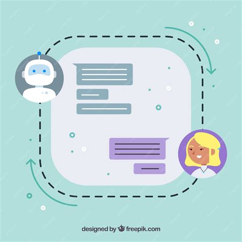 Free Vector | Chatbot concept background with conversation