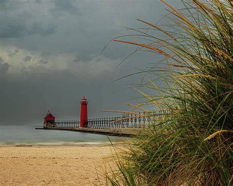 Grand Haven Storm Brewing Photograph By Roger Swieringa Fine Art America