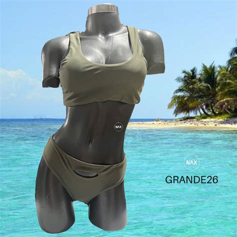 Bikini Dos Piezas Sosten Estilo Recorte Verde NAX MEXICO