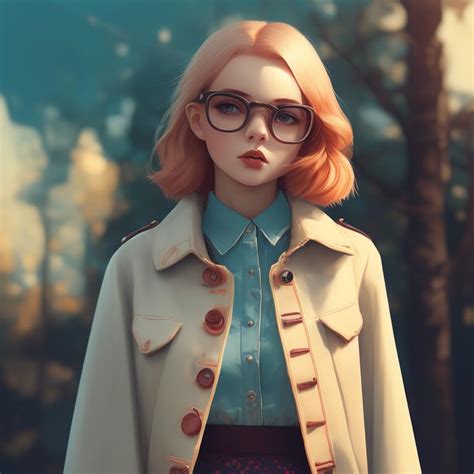Natural Strawberry Blonde With Glasses