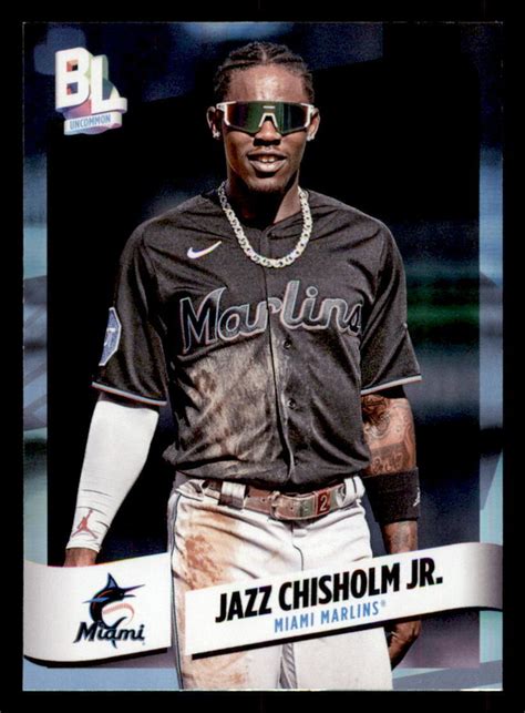 Topps Big League Uncommon Foil Jazz Chisholm Jr Miami