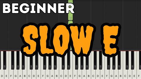 Rush E - SMB | Easy Beginner Piano Tutorial Chords - Chordify