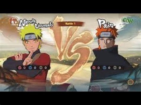 NARUTO MODE ERMITE VS PAIN NARUTO SHIPPUDEN ULTIMATE NINJA STORM 4